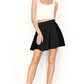 Women's Basic Versatile Stretchy Mini Skater Skirt