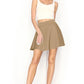 Women's Basic Versatile Stretchy Mini Skater Skirt