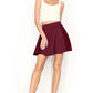 Women's Basic Versatile Stretchy Mini Skater Skirt