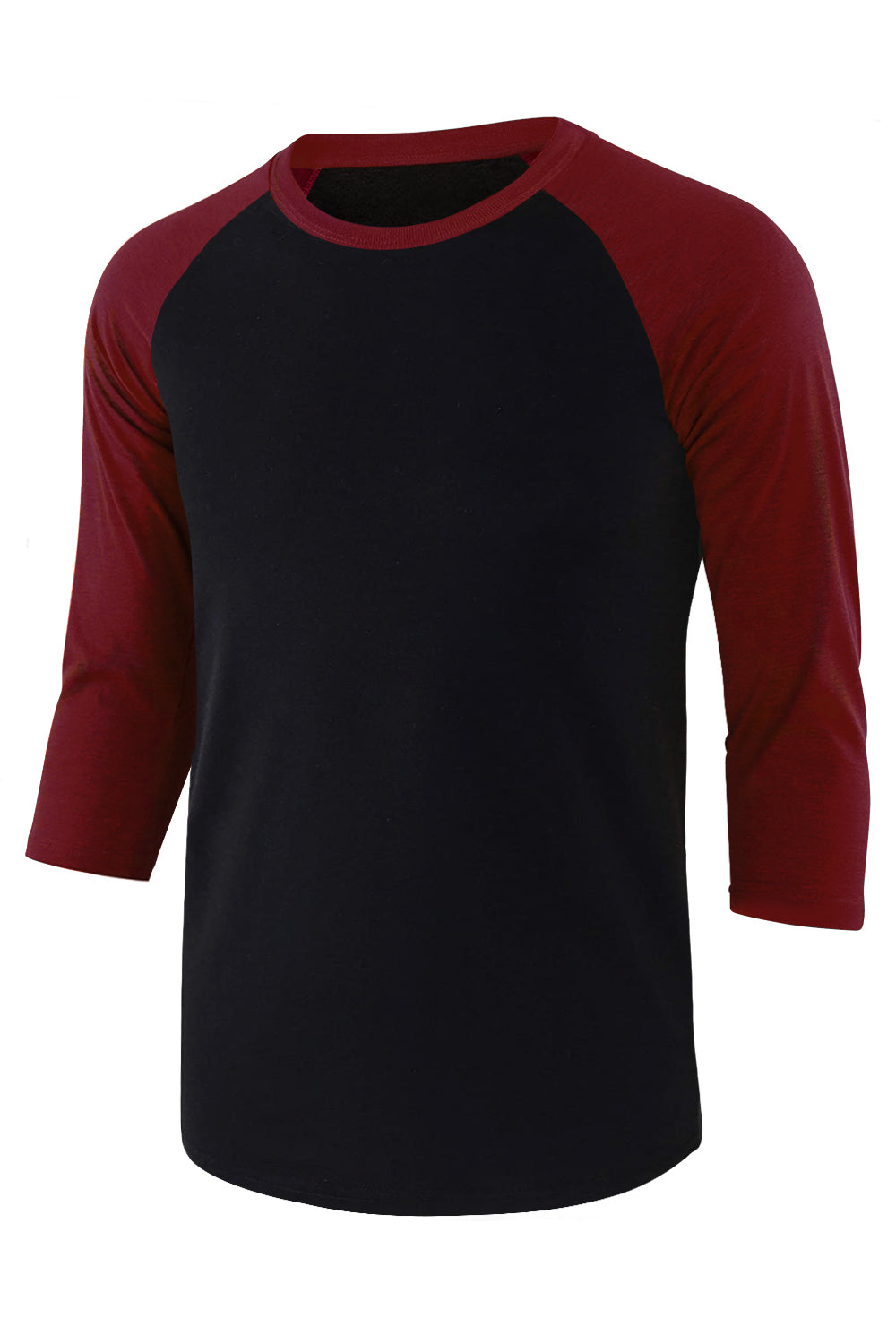 PLUS Mens 3/4 Sleeve Baseball Shirts