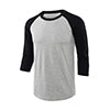 PLUS Mens 3/4 Sleeve Baseball Shirts