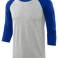 PLUS Mens 3/4 Sleeve Baseball Shirts