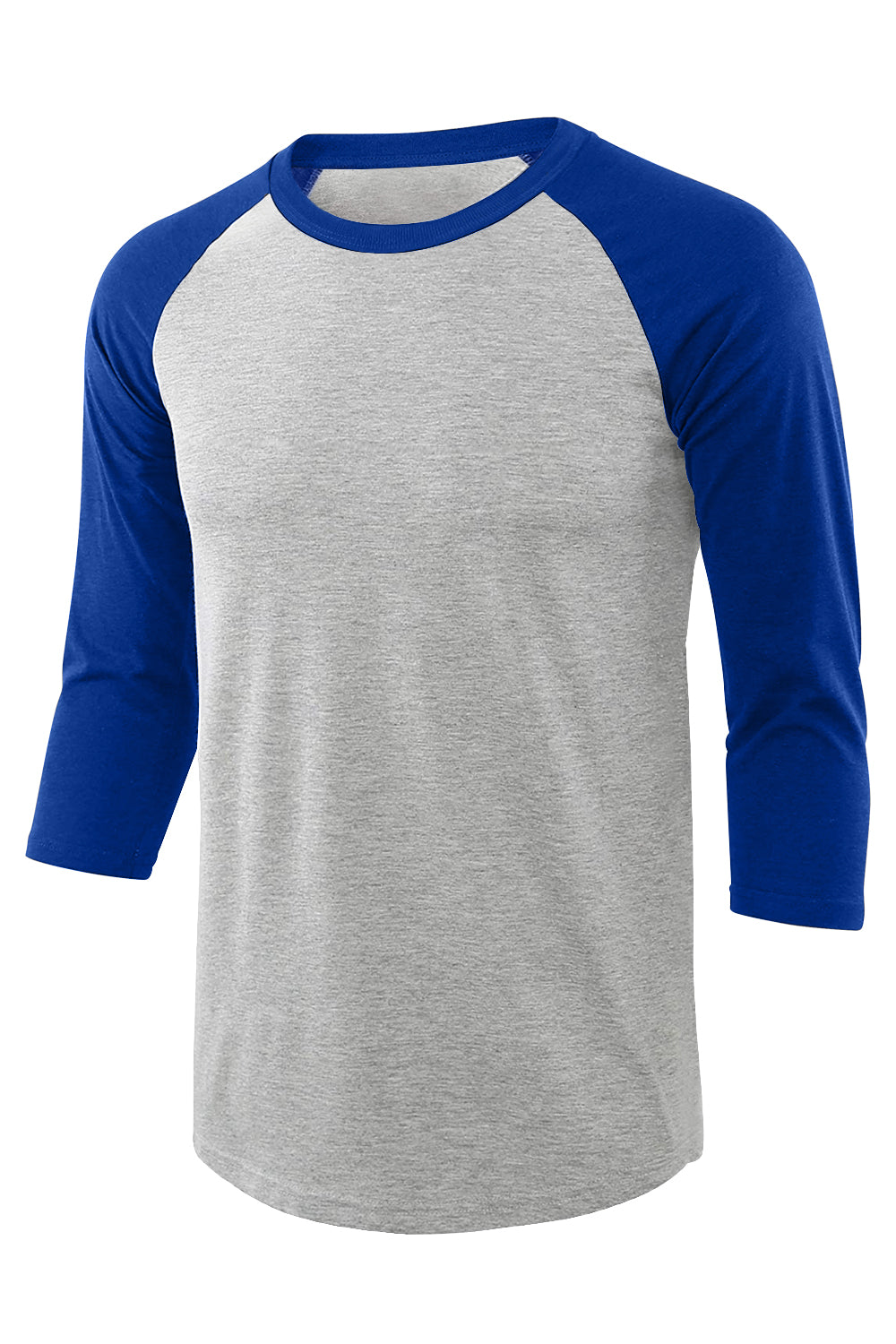 PLUS Mens 3/4 Sleeve Baseball Shirts