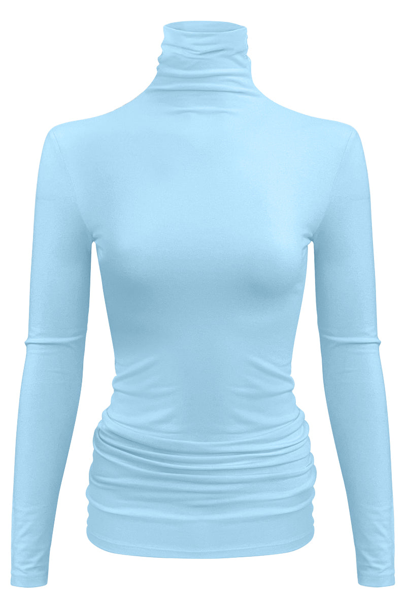 PLUS Women Turtleneck Fleece Lined Base Layer Tops