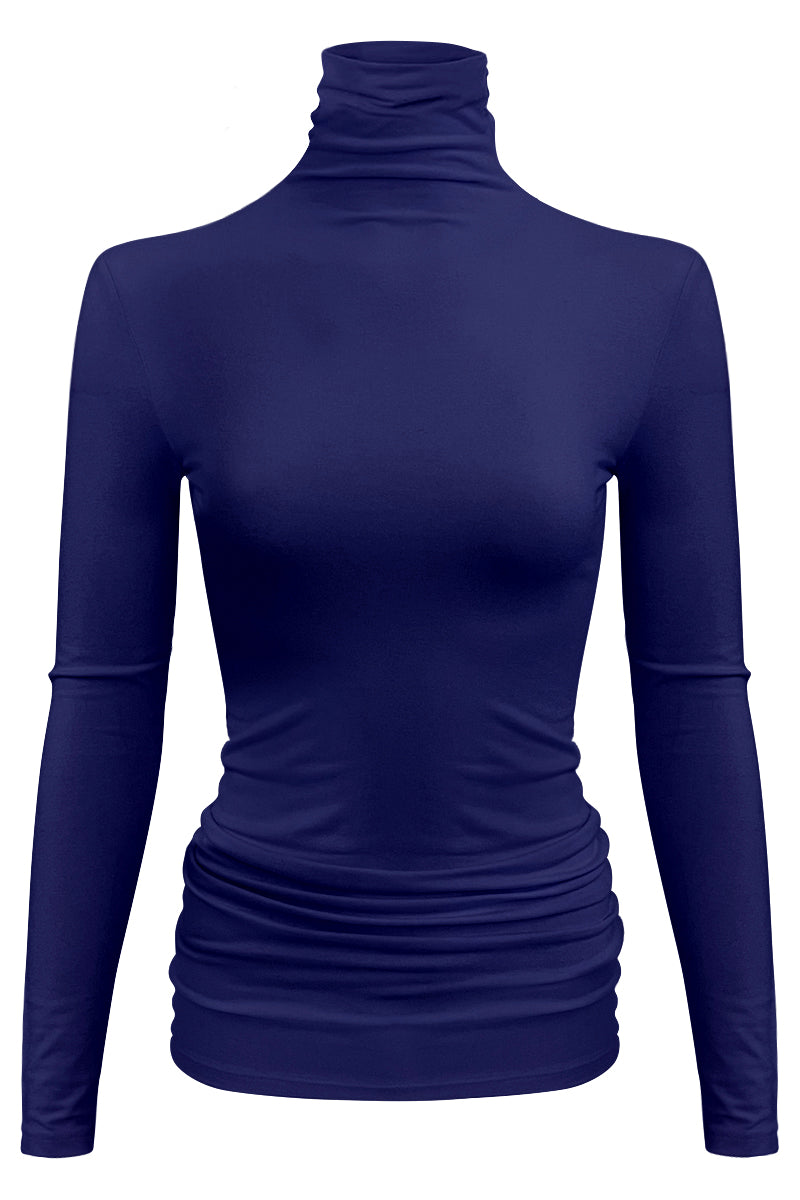 PLUS Women Turtleneck Fleece Lined Base Layer Tops