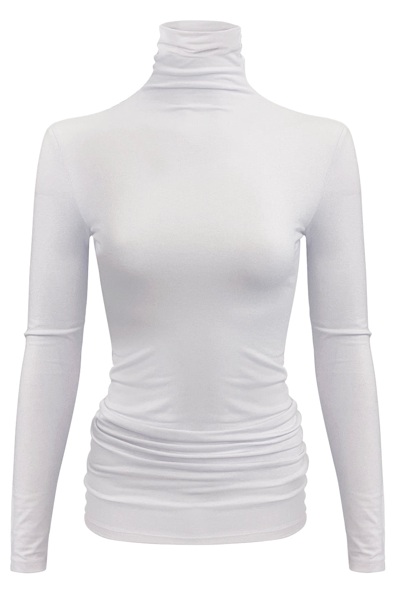 PLUS Women Turtleneck Fleece Lined Base Layer Tops