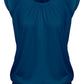 PLUS WOMENS SOLID SHORT SLEEVE SWEETHEART TOP